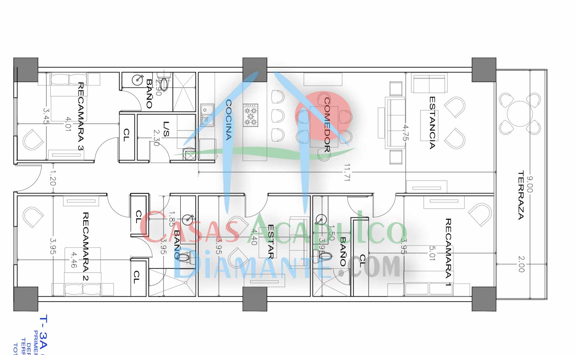 Península Loft 157 - Plano 1
